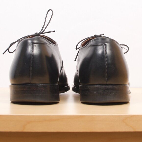 Hartt 11.5 C Black Leather Calfskin Captoe Oxford Shoe - Picture 4 of 9